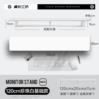 Z3 Pro Modular Monitor Riser Solid Wood Desktop Elevator Stand Computer Screen Stand Ergonomic Office Desk Organizer System