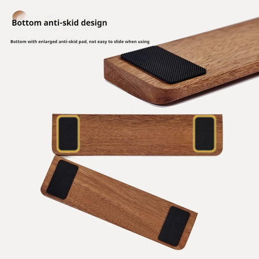 Solid Wood Keyboard Wrist Rest Palm Pad Mechanical Keyboard Ergonomic Pad 87/98/104/108 Key Suitable for Multiple Sizes Custom