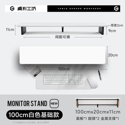 Z3 Pro Modular Monitor Riser Solid Wood Desktop Elevator Stand Computer Screen Stand Ergonomic Office Desk Organizer System