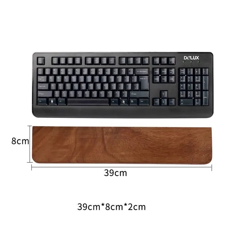 Solid Wood Keyboard Wrist Rest Palm Pad Mechanical Keyboard Ergonomic Pad 87/98/104/108 Key Suitable for Multiple Sizes Custom