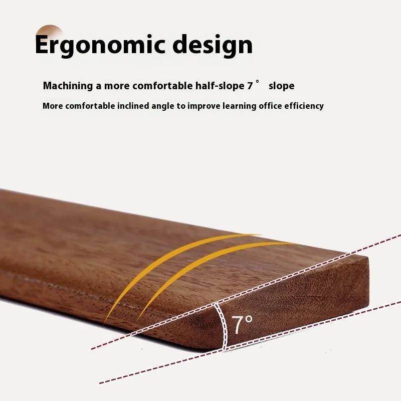 Solid Wood Keyboard Wrist Rest Palm Pad Mechanical Keyboard Ergonomic Pad 87/98/104/108 Key Suitable for Multiple Sizes Custom