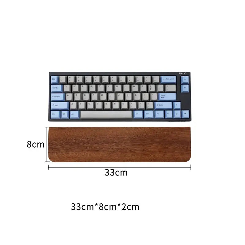 Solid Wood Keyboard Wrist Rest Palm Pad Mechanical Keyboard Ergonomic Pad 87/98/104/108 Key Suitable for Multiple Sizes Custom