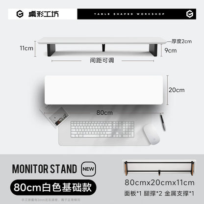 Z3 Pro Modular Monitor Riser Solid Wood Desktop Elevator Stand Computer Screen Stand Ergonomic Office Desk Organizer System