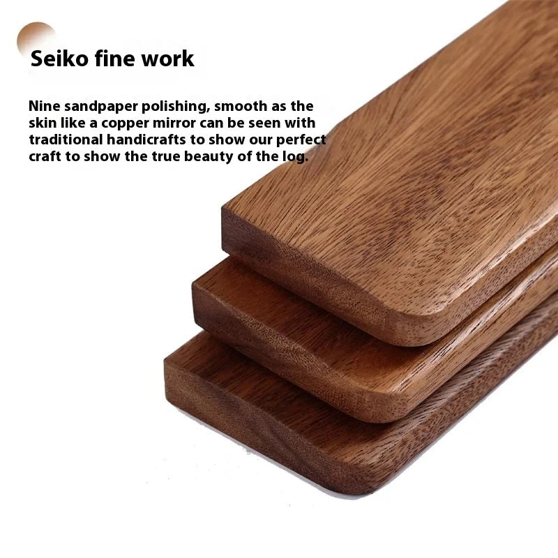 Solid Wood Keyboard Wrist Rest Palm Pad Mechanical Keyboard Ergonomic Pad 87/98/104/108 Key Suitable for Multiple Sizes Custom