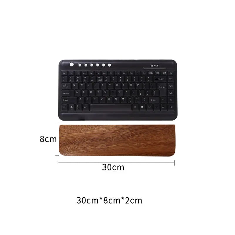 Solid Wood Keyboard Wrist Rest Palm Pad Mechanical Keyboard Ergonomic Pad 87/98/104/108 Key Suitable for Multiple Sizes Custom