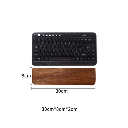 Solid Wood Keyboard Wrist Rest Palm Pad Mechanical Keyboard Ergonomic Pad 87/98/104/108 Key Suitable for Multiple Sizes Custom