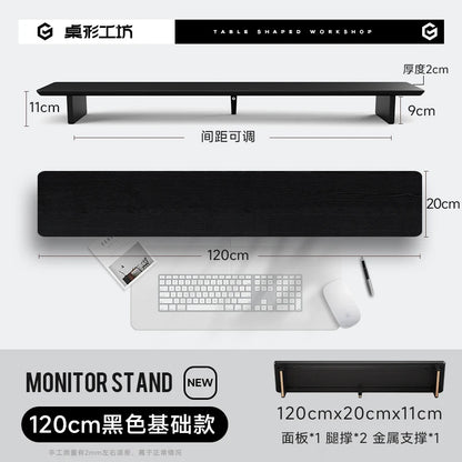 Z3 Pro Modular Monitor Riser Solid Wood Desktop Elevator Stand Computer Screen Stand Ergonomic Office Desk Organizer System