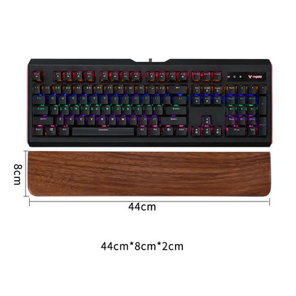 Solid Wood Keyboard Wrist Rest Palm Pad Mechanical Keyboard Ergonomic Pad 87/98/104/108 Key Suitable for Multiple Sizes Custom