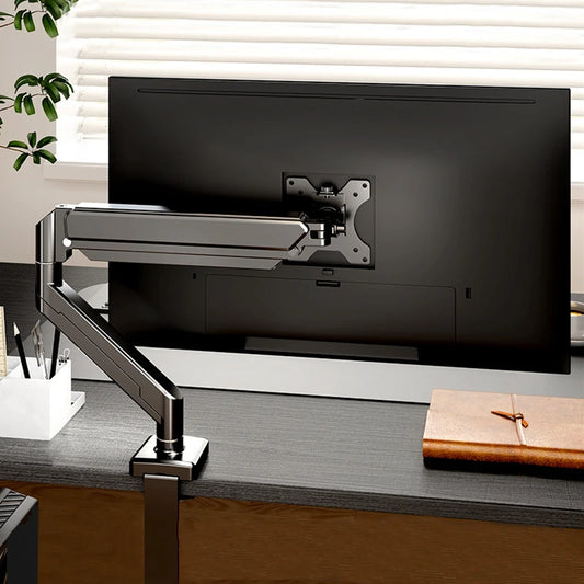 Universal Single Monitor Bracket Up To 32 Inches And 19.8 Lbs Per Screen Computer Desk Mount Stand Adjustable Computer Bracket